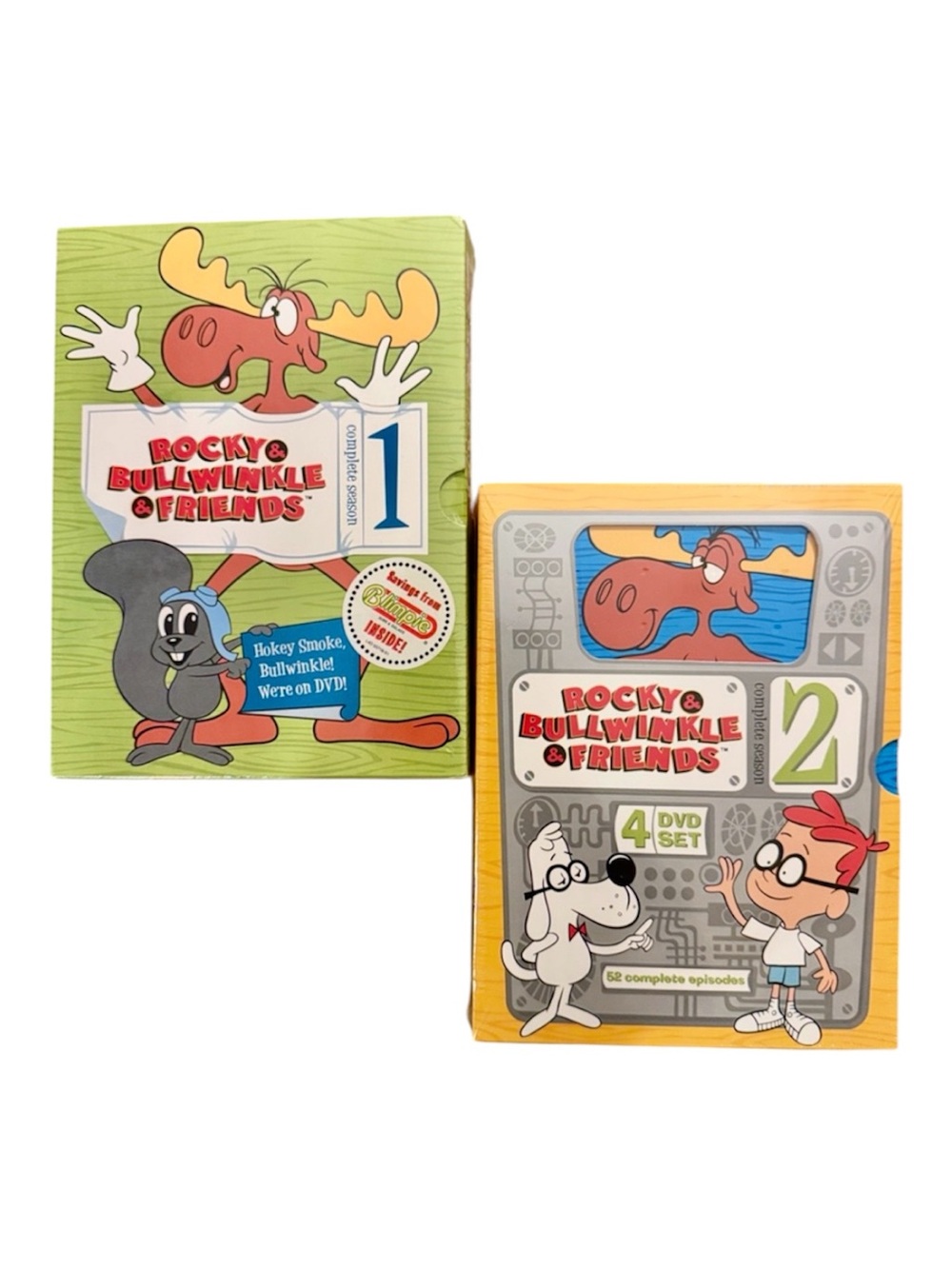 Rocky & Bullwinkle Season 1 & 2 DVD - 4 Disc Set Brand New Packaged